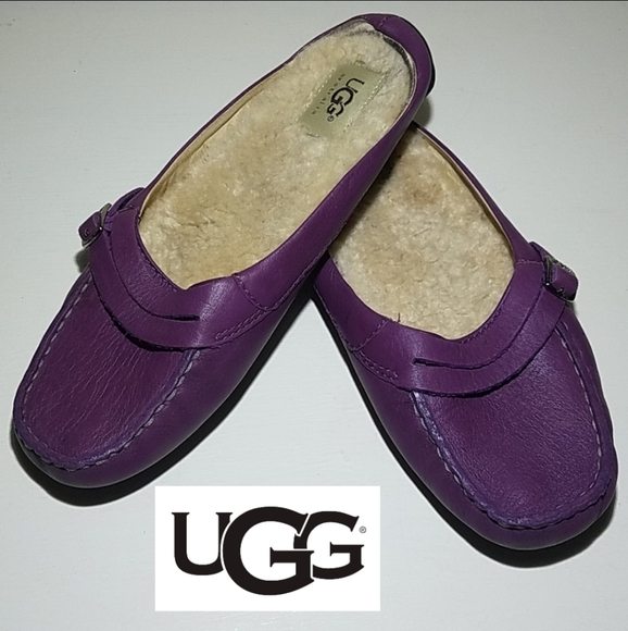 UGG Shoes - Ugg Vintage Purple Slip on Loafer/Mule 6.5